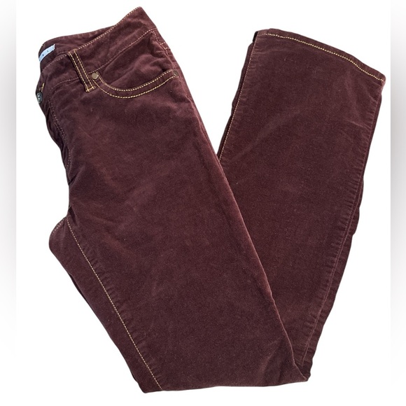 CAbi Maroon/Burgundy Velour Bootcut Pant - Picture 5 of 5